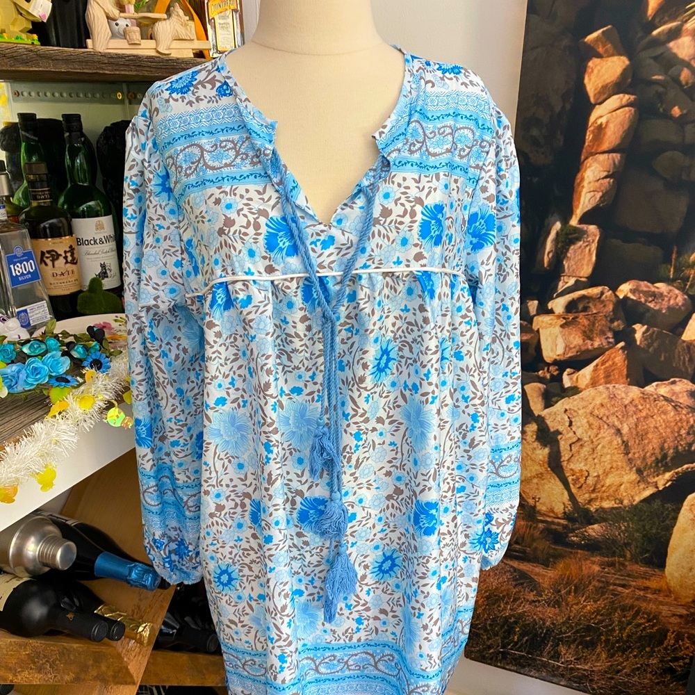 Hippie style pullover dress